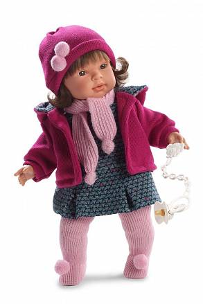 Кукла Карла в розовой кофточке, 42 см. 